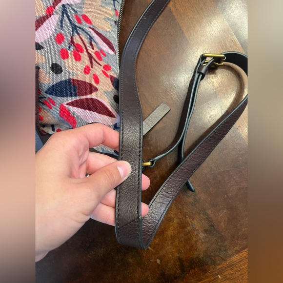 Fossil Women's Crossbody Bag - Floral Red and Black - Picture 7 of 13